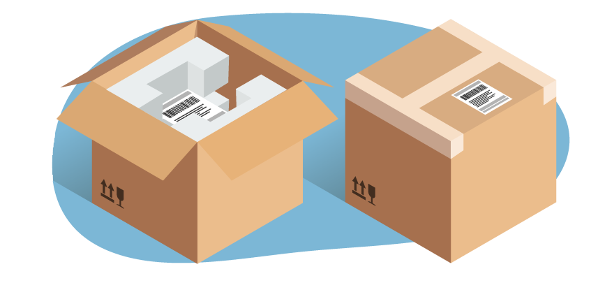 Speedy Parcels box labelling and packaging guidance parcel delivery